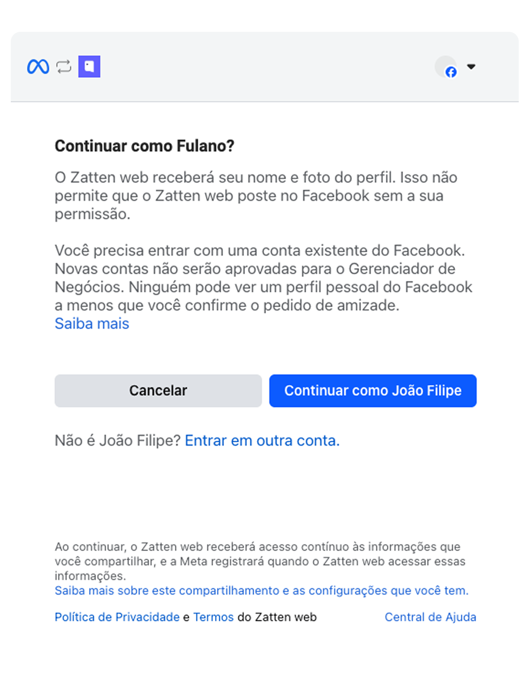 Conecte sua conta